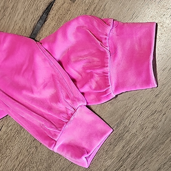 Victoria's Secret Velour Jogger Pants Hot Pink Size Small 4-6 - Picture 6 of 10